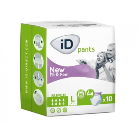 Ontex iD - Pants fit & feel super - L 5521375100 Bed Wet Store dès 12,90 € fabricant ONTEX-ID