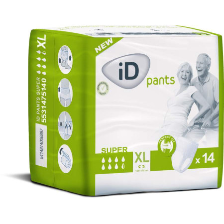 Ontex iD - Pants super - XL 5531475140US Bed Wet Store dès 23,90 € fabricant ONTEX-ID