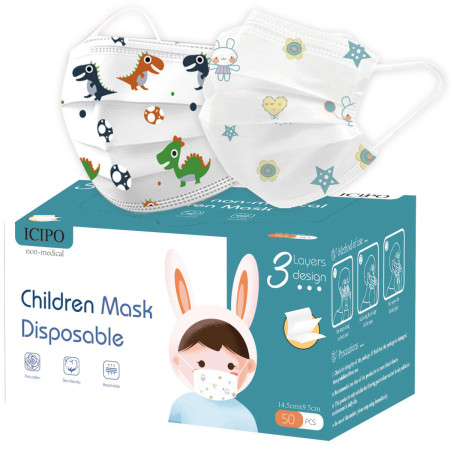 Masques jetables Enfant Imprimés UNS2 - Lot de 10 UNS2KDM10 Bed Wet Store dès 1,90 € fabricant BED WET