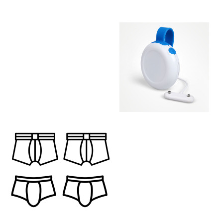Rodger - Lot de 2 sous-vêtements + alarme stop pipi Amigo Button AWB01.CONFORT Bed Wet Store dès 101,69 € fabricant RODGER